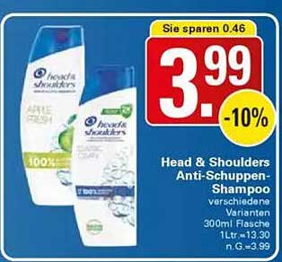 Head & Shoulders Anti-Schuppen-Shampoo verschiedene Varianten 300ml Flasche