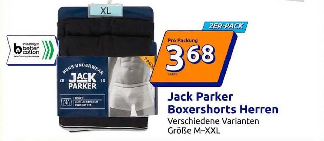 Jack Parker Boxershorts Herren - 2er-Pack