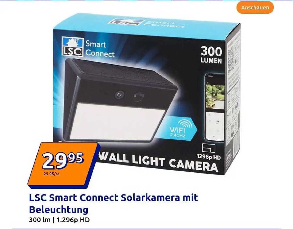 LSC Smart Connect Solarkamera mit Beleuchtung