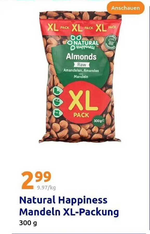 Natural Happiness Mandeln XL-Packung