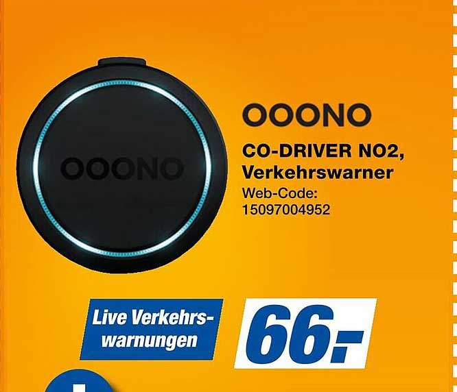 OOONO CO-DRIVER NO2, Verkehrswarner