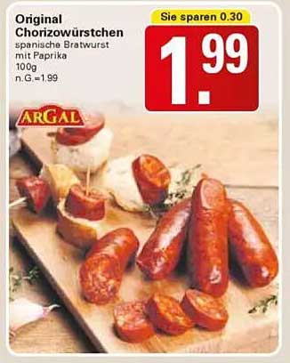 Original Chorizowürstchen - spanische Bratwurst mit Paprika