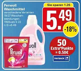 Perwoll Waschmittel - verschiedene Varianten