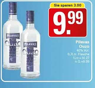 Pilavas Ouzo 0,7L Flasche - 40% Vol.