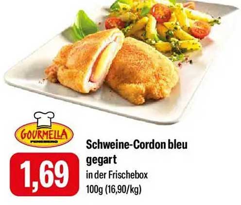 Schweine-Cordon bleu gegart