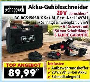 Akku-Gehölzschneider 20V „brushless“