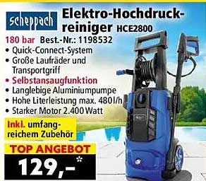 Elektro-Hochdruckreiniger HCE2800