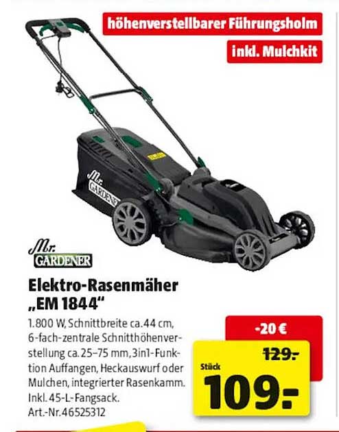Elektro-Rasenmäher „EM 1844“