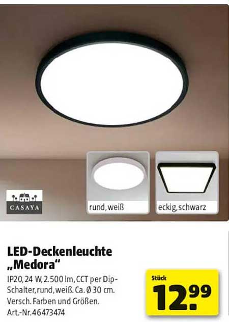 LED-Deckenleuchte „Medora“