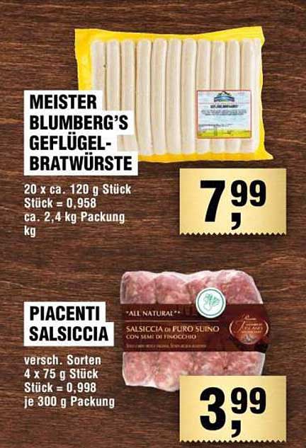 MEISTER BLUMBERG'S GEFLÜGEL-BRATWÜRSTE