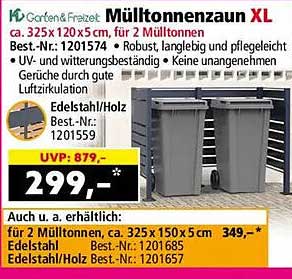 Mülltonnenzaun XL