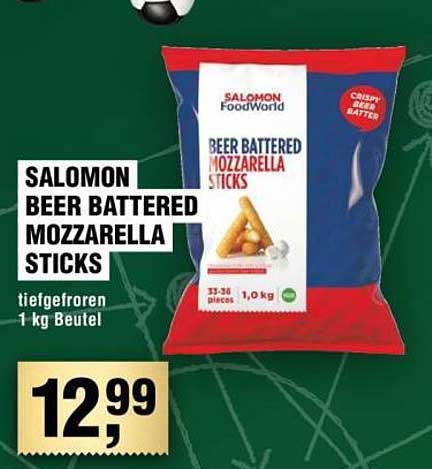 SALOMON BEER BATTERED MOZZARELLA STICKS