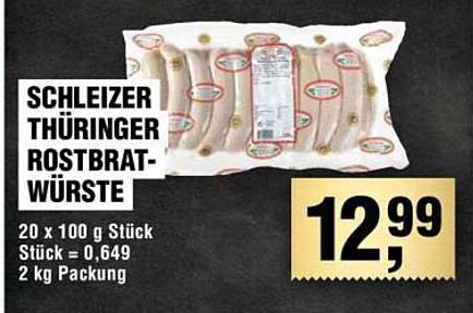 SCHLEIZER THÜRINGER ROSTBRAT- WÜRSTE