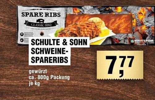SCHULTE & SOHN SCHWEINE-SPARERIBS