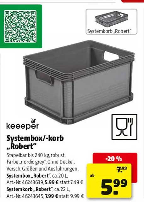 Systembox/-korb „Robert“