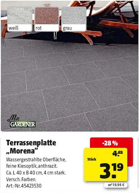Terrassenplatte „Morena“