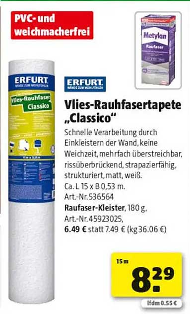 Vlies-Raufasertapete „Classico“