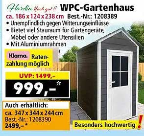 WPC-Gartenhaus