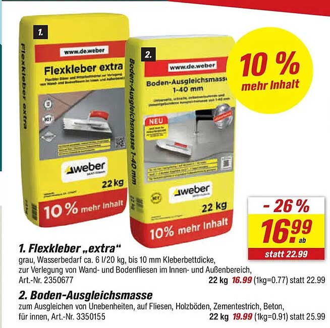 1. Flexkleber „extra“
