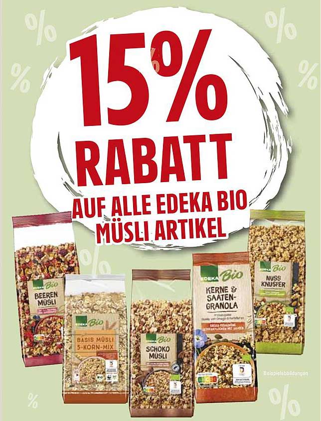 15% RABATT AUF ALLE EDEKA BIO MÜSLI ARTIKEL