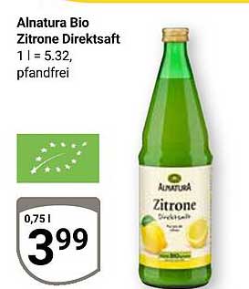 Alnatura Bio Zitrone Direktsaft
