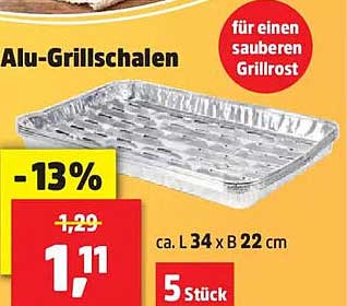 Alu-Grillschalen
