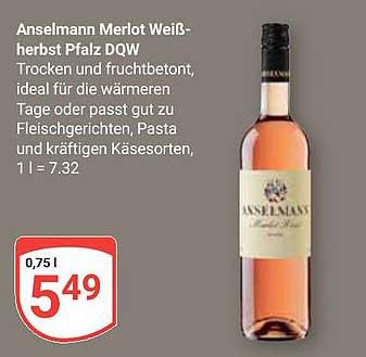 Anselmann Merlot Weißherbst Pfalz DQW
