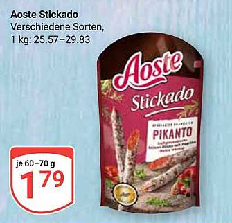 Aoste Stickado Verschiedene Sorten, 1 kg: 25.57–29.83