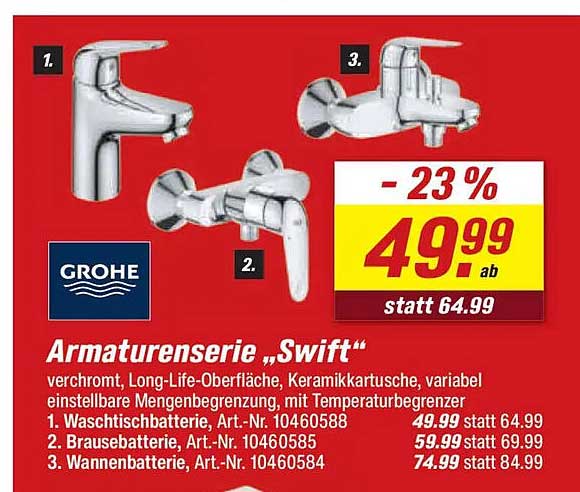 Armaturenserie „Swift“