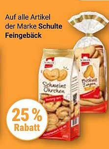 Auf alle Artikel der Marke Schulte Feingebäck