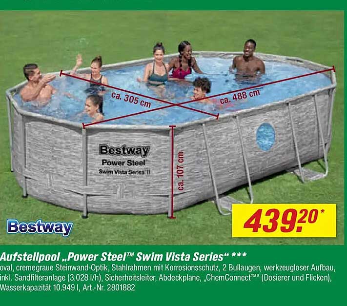 Aufstellpool „Power Steel“ Swim Vista Series