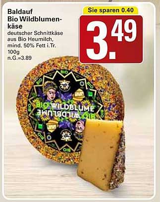 Baldauf Bio Wildblumen-käse