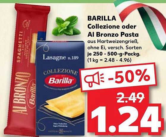 BARILLA Collezione oder Al Bronzo Pasta