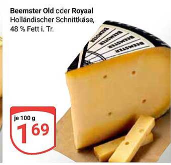 Beemster Old oder Royaal Holländischer Schnittkäse, 48 % Fett i. Tr.