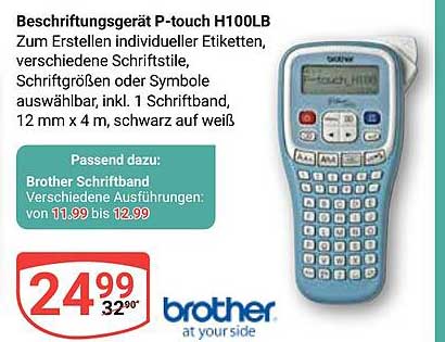 Beschriftungsgerät P-touch H100LB