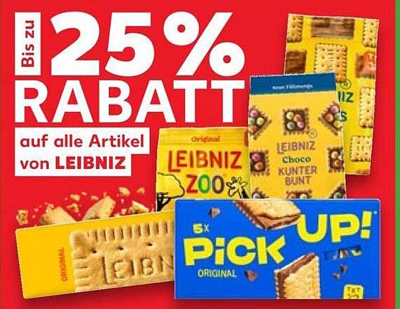 Bis zu 25% Rabatt auf alle Artikel von LEIBNIZ