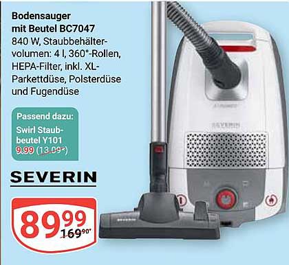 Bodensauger mit Beutel BC7047