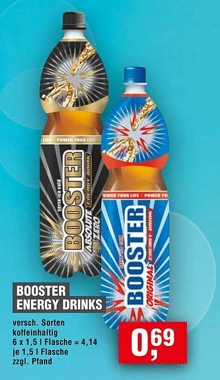 BOOSTER ENERGY DRINKS