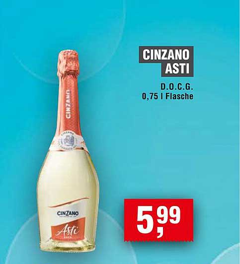 CINZANO ASTI D.O.C.G. 0,75 l Flasche