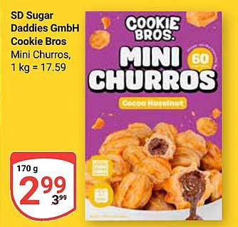 Cookie Bros Mini Churros Coconut Hazelnut