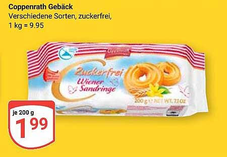 Coppenrath Gebäck Verschiedene Sorten, zuckerfrei, 1 kg = 9.95