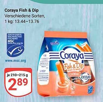 Coraya Fish & Dip Verschiedene Sorten, 1 kg: 13.44–13.76