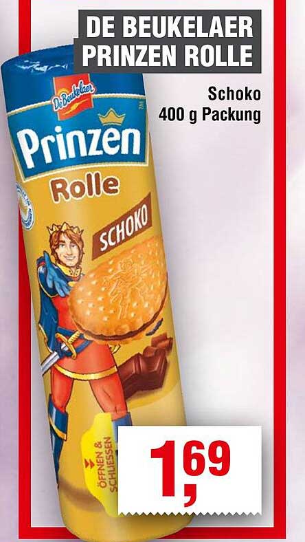 DE BEUKELAER PRINZEN ROLLE Schoko 400 g Packung