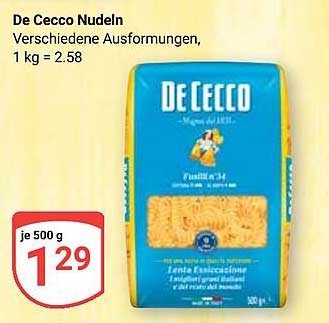 De Cecco Nudeln