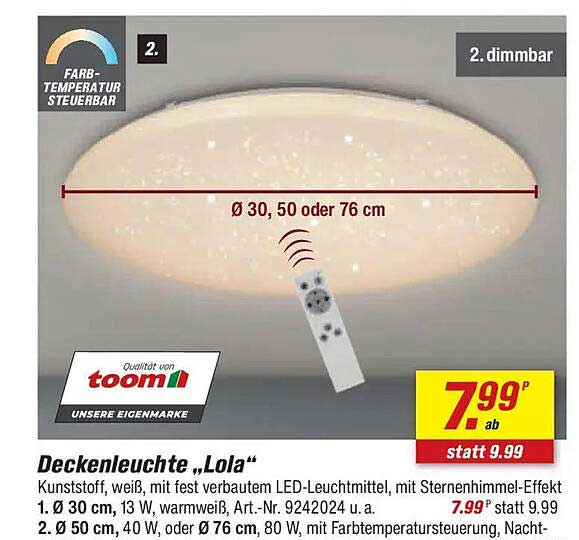 Deckenleuchte „Lola“