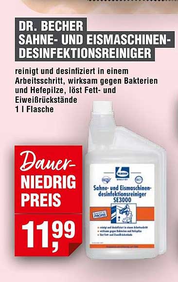 DR. BECHER SAHNE- UND EISMASCHINEN-DESINFEKTIONSREINIGER