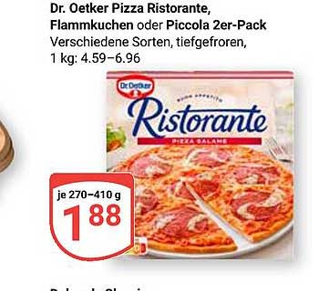 Dr. Oetker Pizza Ristorante, Flammkuchen oder Piccola 2er-Pack