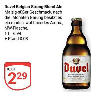 Duvel Belgian Strong Blond Ale