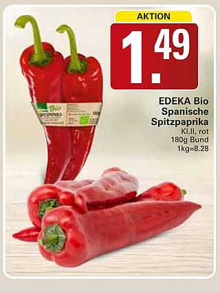 EDEKA Bio Spanische Spitzpaprika