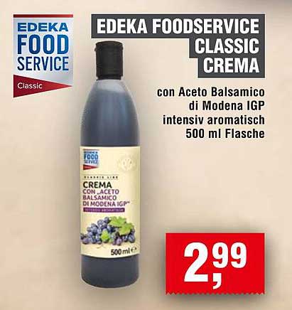 EDEKA FOODSERVICE CLASSIC CREMA con Aceto Balsamico di Modena IGP intensiv aromatisch 500 ml Flasche